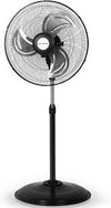 BINOKA AMS30 30" Heavy Duty Industrial Standing Fan — High-Velocity Metal Blade Pedestal Fan, Adjustable Height & Powerful 3-Speed Airflow