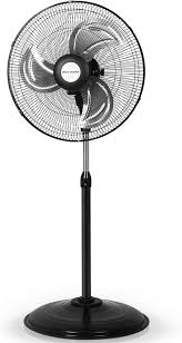 BINOKA AMS30 30" Heavy Duty Industrial Standing Fan — High-Velocity Metal Blade Pedestal Fan, Adjustable Height & Powerful 3-Speed Airflow