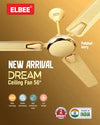 ELBEE Dream 56" Ceiling Fan – HSLV, Double Ball Bearing, Low Wattage