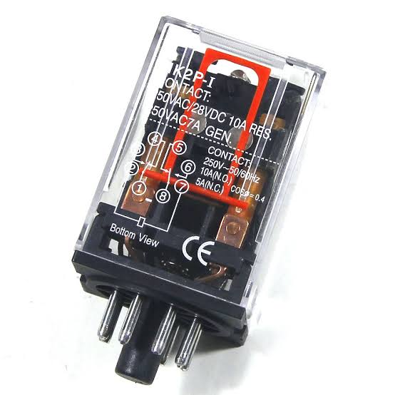 UNO Electromagnetic Relay 8-Pin 220V AC Coil Plug-In Control Relay for Automation