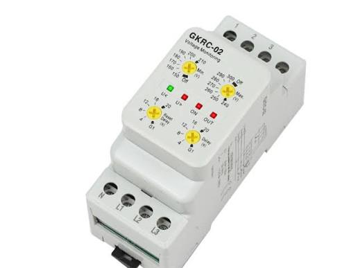 GKRC-02 Three-Phase Voltage Monitoring Relay with Adjustable Over/Under Voltage Protection and Time Delay