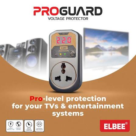 ProGuard Digital Voltage TV Guard – Automatic Voltage Protector for Televisions and Electronics