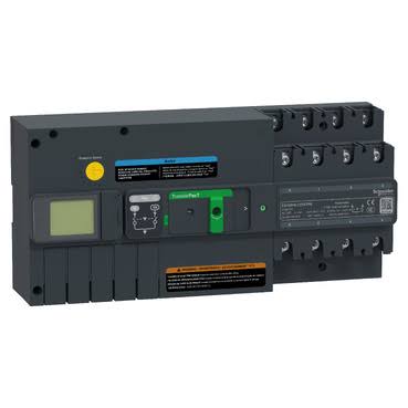 Schneider Electric TA16D4L1254TPE TransferPact Active Automatic Transfer Switch Panel – 125A, 4P, 400VAC, LCD, Complete with Steel Enclosure, Internal Cabling & Accessories