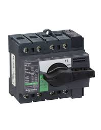 Switch Disconnector, 160A, 4 Pole, Rotary Handle Operated, Model 28913, Industrial Isolation Switch – Schneider Electric INS160
