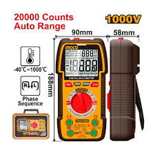 Ingco Digital Multimeter 1000V 20000 Counts – DM410003