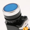 Self-Latching Push Button Blue LA38-11T
