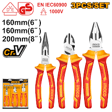 Ingco 3 Pcs Insulated Pliers Set – HIKPS28318