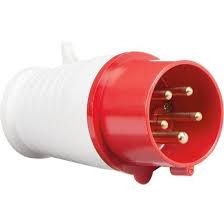 16A 5-Pin Industrial Male Plug | IP44 | 3P+N+E | Three-Phase + Neutral Connector