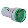 UNO Green Indicator Light with Digital Voltage Display – 24VDC, 22mm