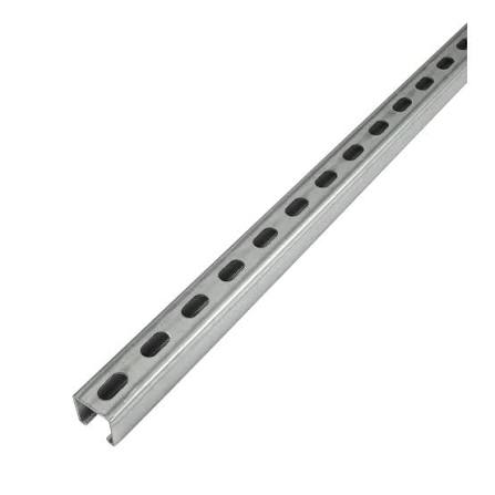 Unistrut 41 × 21 mm Galvanised Steel Slotted Strut Channel, 3 m