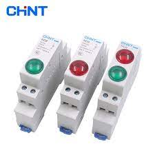 Chint ND9-1/B DIN Rail Indicator – 230V AC Red LED Pilot Lamp
