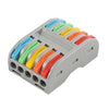 PCT-225 Quick Connector Terminal 5 In-5 Out Lever Wire Connector