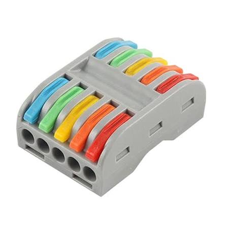 PCT-225 Quick Connector Terminal 5 In-5 Out Lever Wire Connector