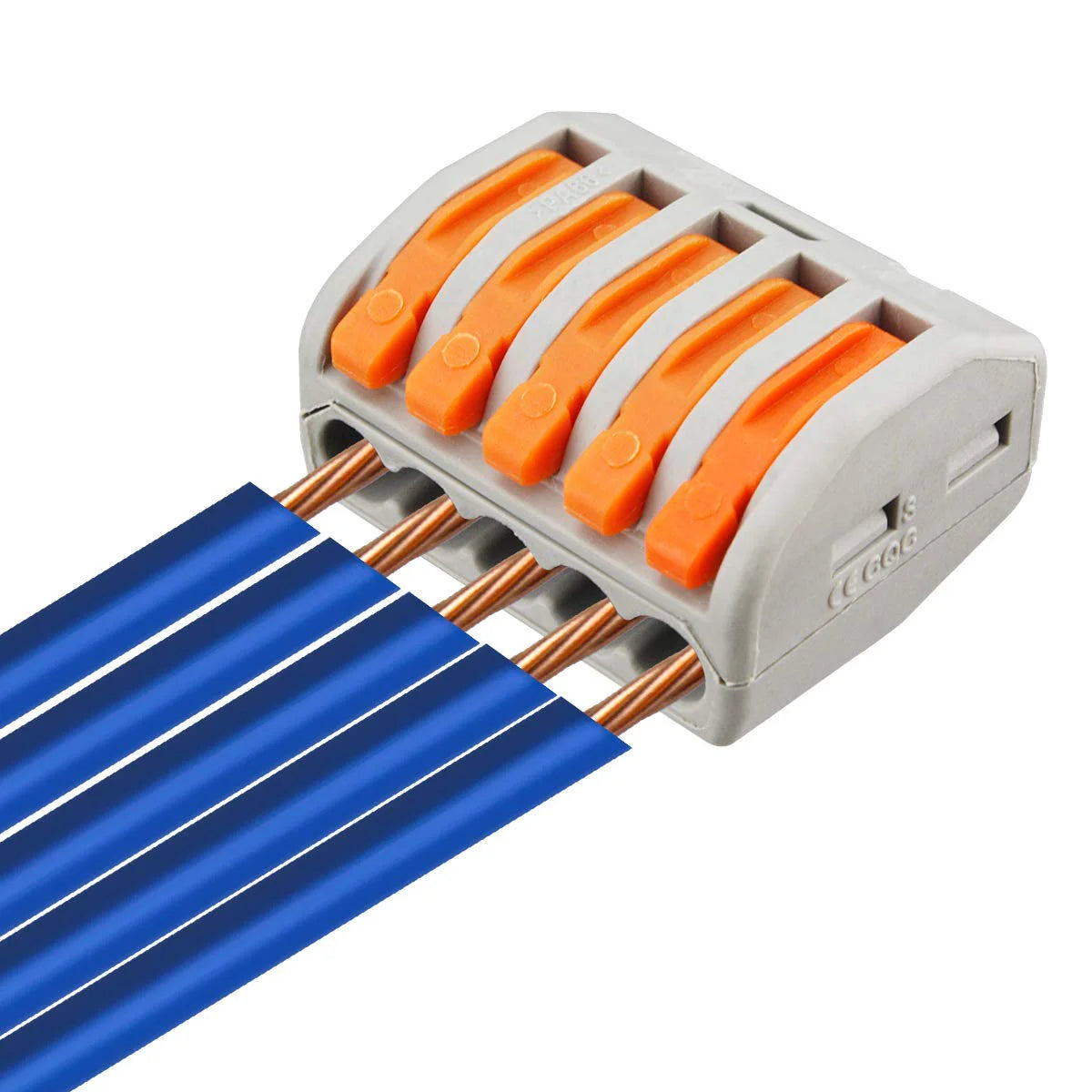 PCT-215 Quick Wire Connector – 5-Port Push-in Terminal Block (0.08–2.5mm²)