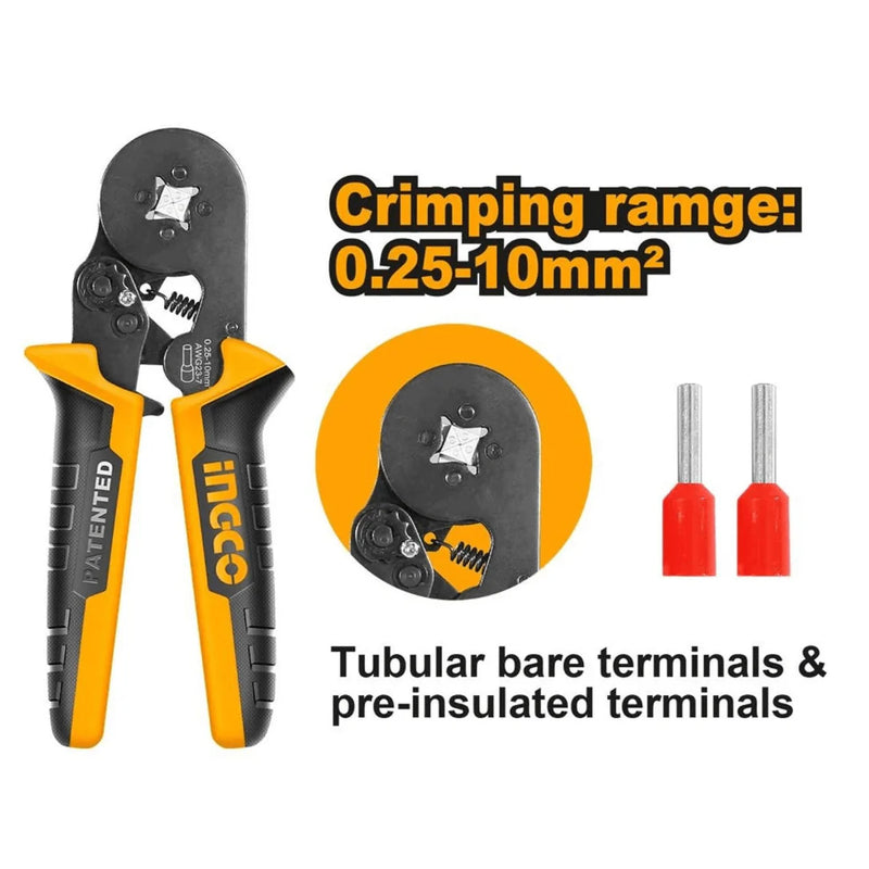 Ingco Ratchet Crimping Plier 0.25-10mm² HRCPG05210
