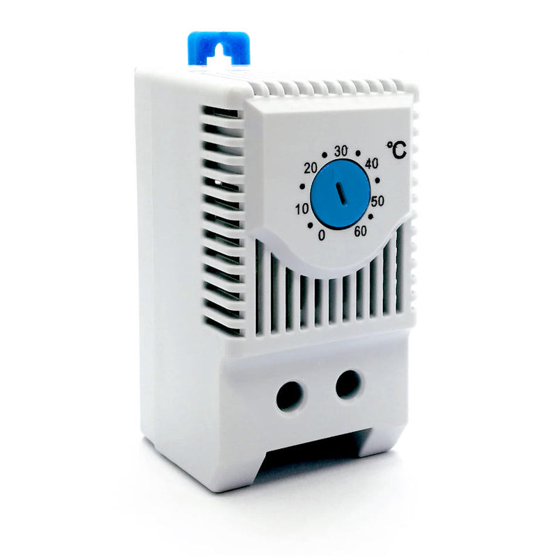 KTS011 Temperature Controller Thermostat 0-60°C NO Contact DIN Rail Mount