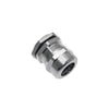 Steel Cable Gland – M12 × 1.5, Nickel-Plated Metal Gland for Industrial Cable Termination