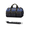 WINHUNT Heavy-Duty Electrician Tool Bag – Wide Mouth Opening, Waterproof Oxford Fabric, Multiple Pockets, Adjustable Shoulder Strap, Includes Organiser Tray