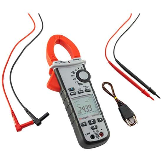Megger DPM1000 Power Clamp Meter, Digital Clamp Meter for Voltage, Current & Power Measurement