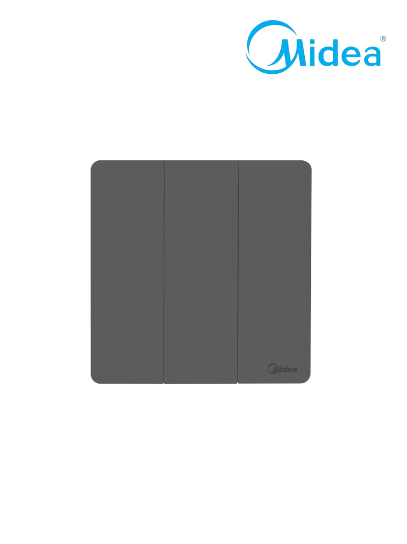 Midea 3 Gang 2-Way Switch – Grey