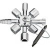 Close-up of metal multi-profile control cabinet key