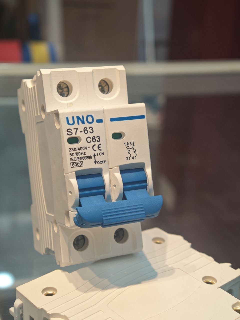 UNO 2-Pole 63A C-Curve Miniature Circuit Breaker (MCB) 6kA Double-Pole 240/415V AS/IEC 60898-1