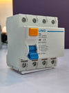 UNO 4-Pole RCCB 63A 30mA AC Type 230/400V 50/60Hz DIN-Rail IEC/EN 61008 Compliant
