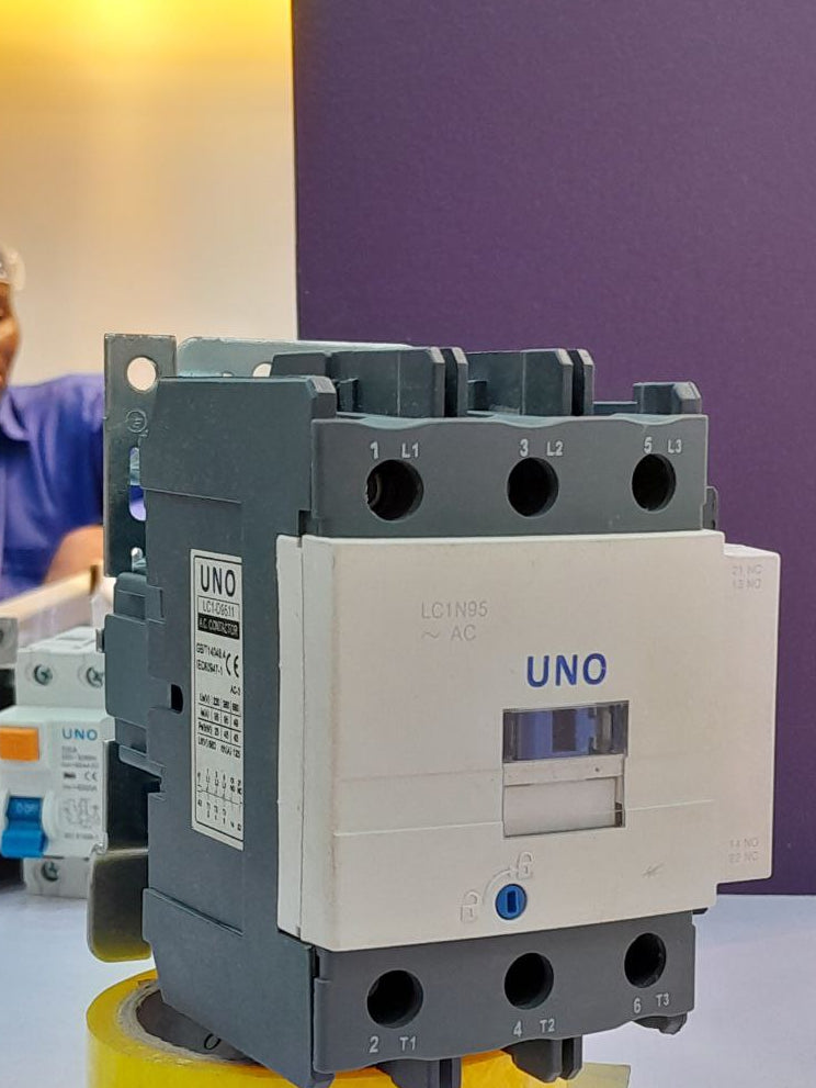 UNO 65A AC Contactor for Three-Phase Motor Control and Power Switching