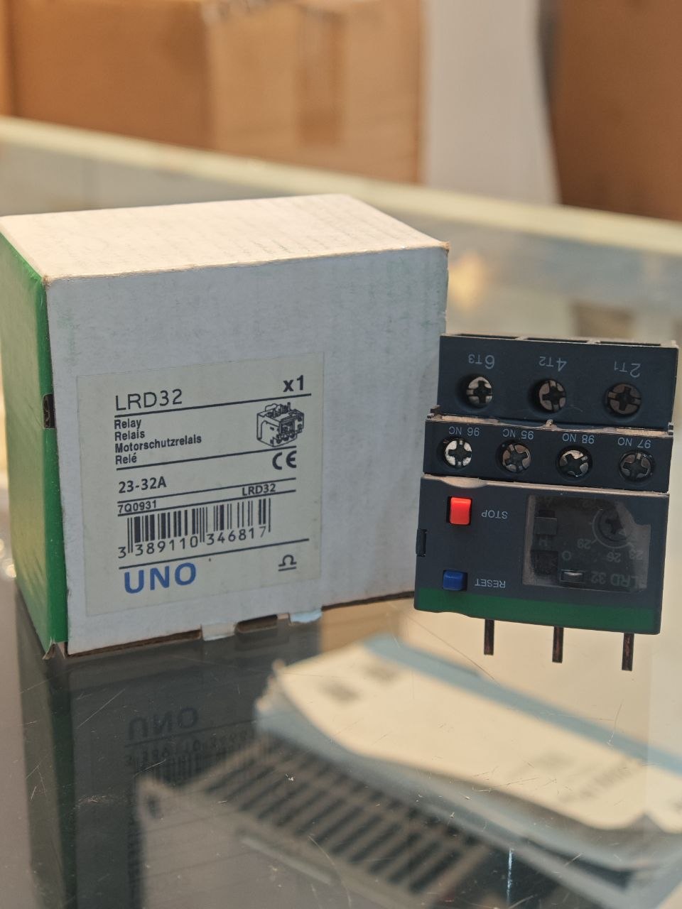 UNO Thermal Overload Relay 1–1.6A for Three-Phase Motor Protection