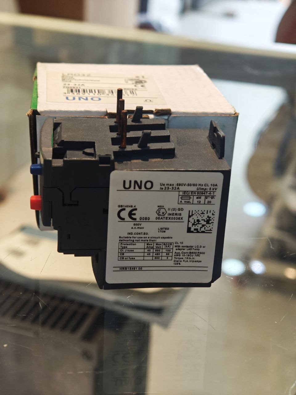 UNO Thermal Overload Relay 1–1.6A for Three-Phase Motor Protection