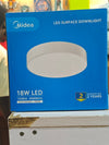 Midea 18W LED Surface Downlight | MDL-DLM60R18W-03 | 6500K Cool Daylight | 1530lm | 110° | 220-240V