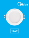 Midea LED Flush Panel Light, 16W, 6500K