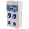 4-Way Plastic Industrial Distribution Panel – Complete with 16A & 32A Plugs, Sockets, MCBs & RCCBs