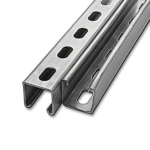 Unistrut 41 × 41 mm Galvanised Steel Slotted Strut Channel, 3 m