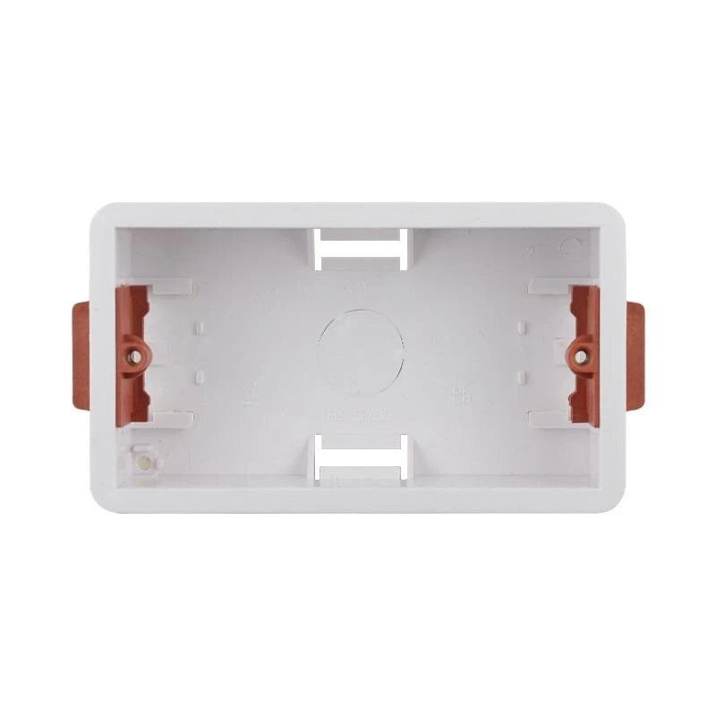 Plastic Recessed Electrical Conduit Box 3″×3″×38 mm – Flush Mount Plasterboard / Drywall