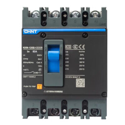 CHINT NXM-1000H/3300 MCCB – 1000A, 3P, 50kA Molded Case Circuit Breaker