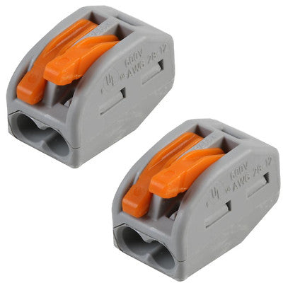 PCT-212 Quick Wire Connector – 2-Port Push-in Wiring Conductor Terminal Block (0.08–2.5mm²)