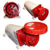 5-Pin Wall-Mount Industrial Socket (Female) – IP44 | 400V (3P+N+E)