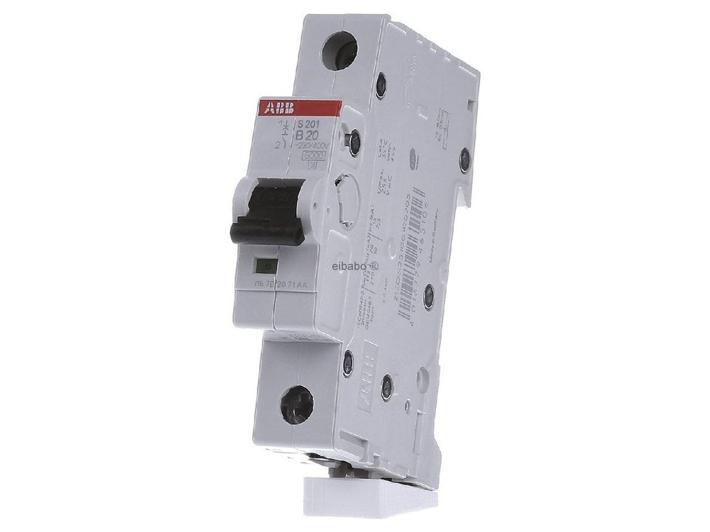 ABB SJ201T 1-Pole Miniature Circuit Breaker – 63A, C-Curve, 3kA Breaking Capacity (2TAZ144100R0634)