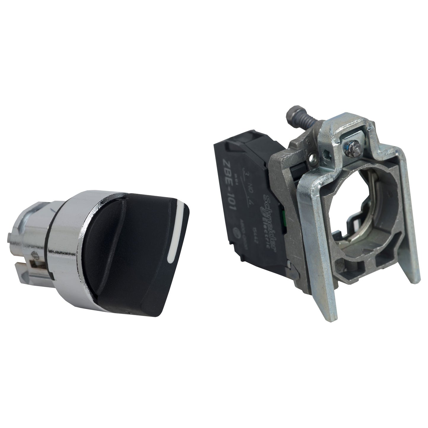 3 Position Selector Switch – XB2-BD33, Maintained Type, 22mm, Black Handle