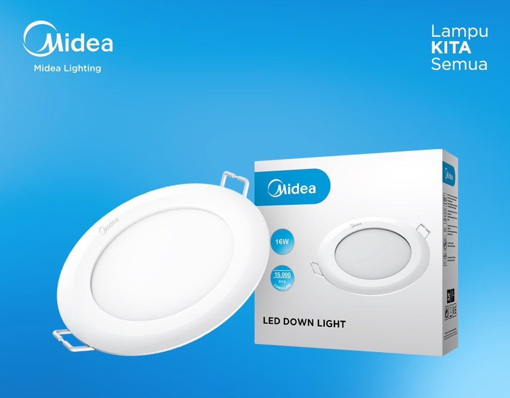 Midea DL35R 8W Recessed LED Downlight – 6500K Daylight White, Slim Series-03, 220–240 VAC, 50/60Hz