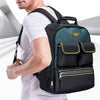 WINHUNT Tool Backpack – Large Capacity, Thickened Wear-Resistant Oxford Fabric, Multiple Pockets, Padded Back Support, Laptop Compartment, for Electricians and Techniciansv -Empty