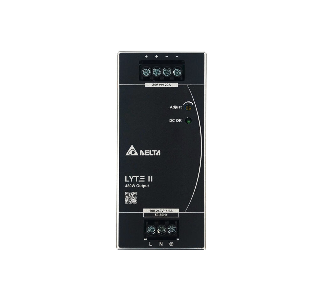 Delta DRL-24V480W1EN – 24V DC 480W 20A DIN Rail Power Supply