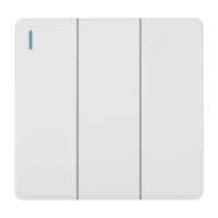 Midea T2 Series 3 Gang 2-Way Switch – White Colour