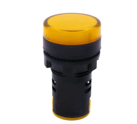 Pilot Lamp 220VAC Yellow AD16-22DS