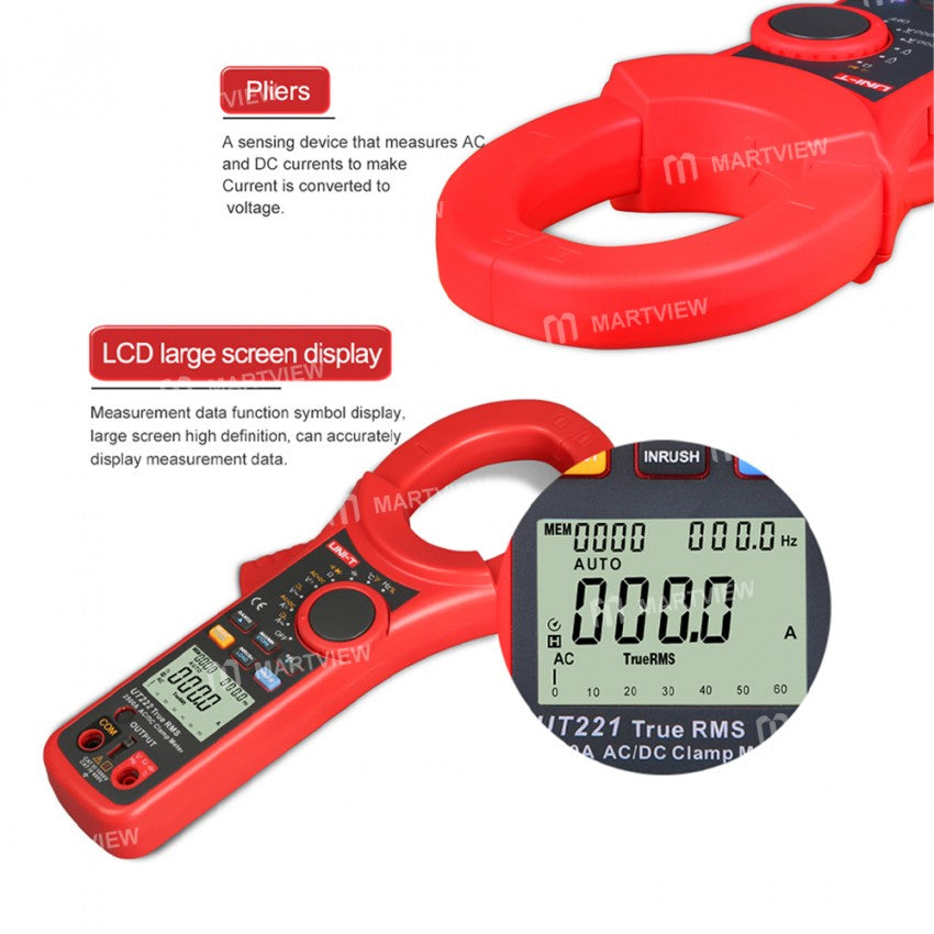 UNI-T UT222 Series 2000A Digital Clamp Meter