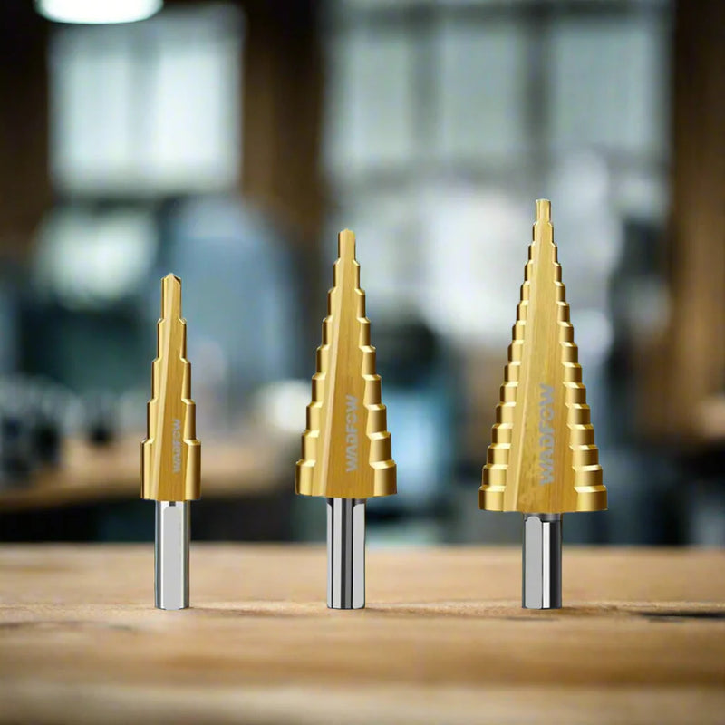 Wadfow WJD3401 Step Drill Bit Set 3-Piece P20C40